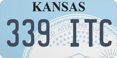 KS license plate 339ITC