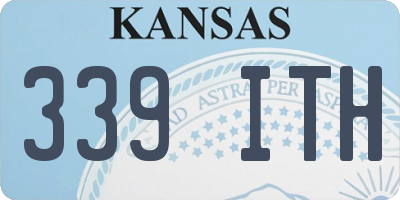 KS license plate 339ITH