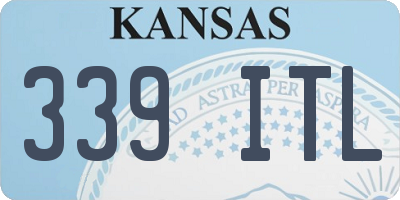 KS license plate 339ITL