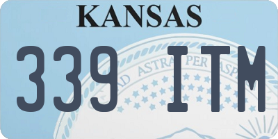 KS license plate 339ITM