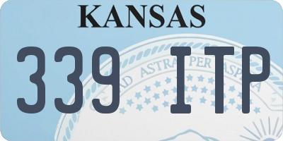KS license plate 339ITP