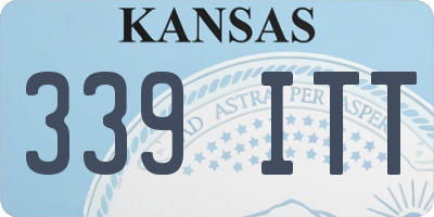 KS license plate 339ITT