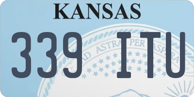 KS license plate 339ITU