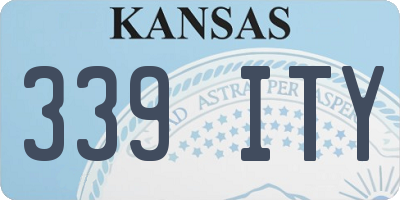 KS license plate 339ITY
