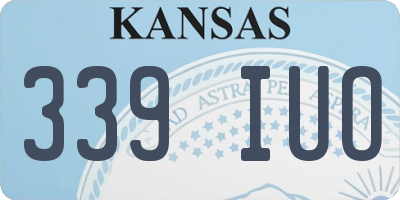KS license plate 339IUO