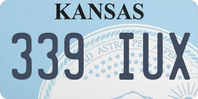 KS license plate 339IUX