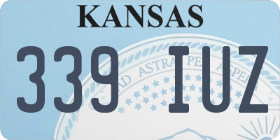 KS license plate 339IUZ