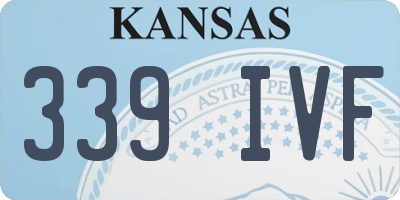 KS license plate 339IVF
