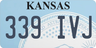 KS license plate 339IVJ