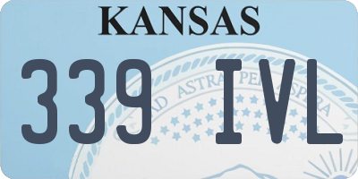 KS license plate 339IVL