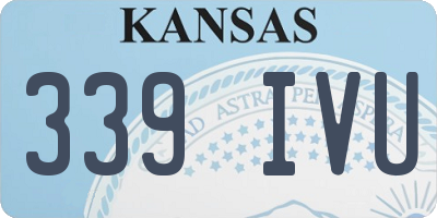 KS license plate 339IVU