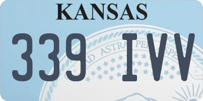 KS license plate 339IVV