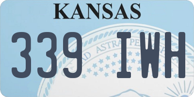 KS license plate 339IWH