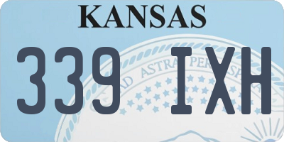 KS license plate 339IXH