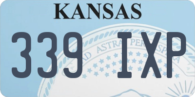 KS license plate 339IXP