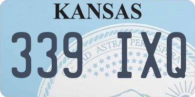 KS license plate 339IXQ