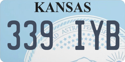 KS license plate 339IYB