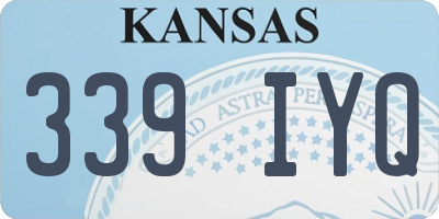 KS license plate 339IYQ