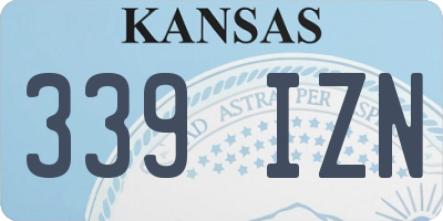 KS license plate 339IZN