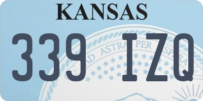 KS license plate 339IZQ