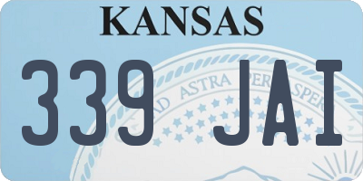 KS license plate 339JAI