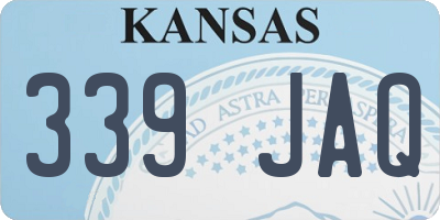 KS license plate 339JAQ