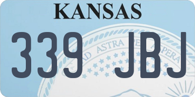 KS license plate 339JBJ