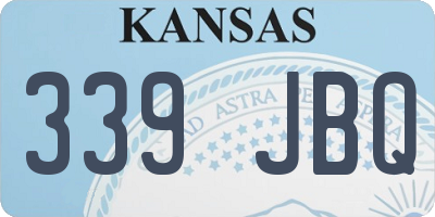 KS license plate 339JBQ