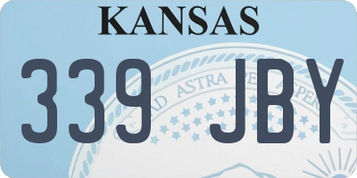KS license plate 339JBY