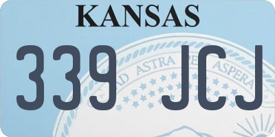 KS license plate 339JCJ