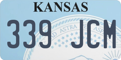 KS license plate 339JCM