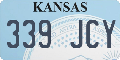 KS license plate 339JCY