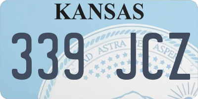 KS license plate 339JCZ