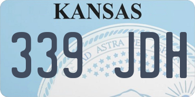 KS license plate 339JDH