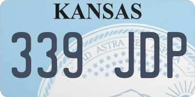 KS license plate 339JDP