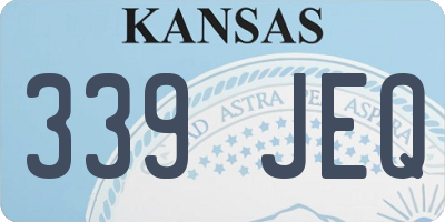 KS license plate 339JEQ