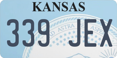 KS license plate 339JEX