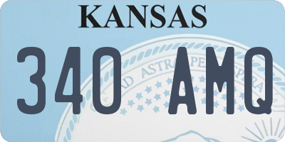 KS license plate 340AMQ