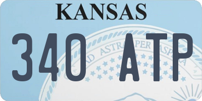 KS license plate 340ATP