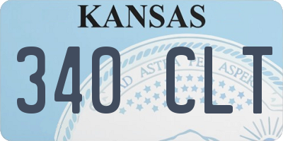 KS license plate 340CLT