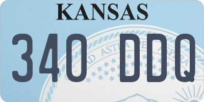 KS license plate 340DDQ