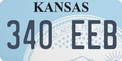 KS license plate 340EEB