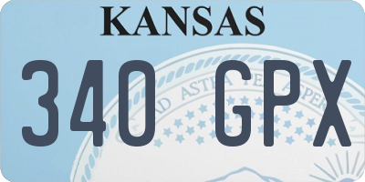 KS license plate 340GPX