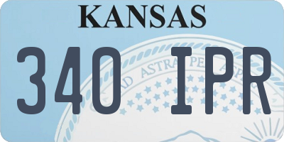 KS license plate 340IPR
