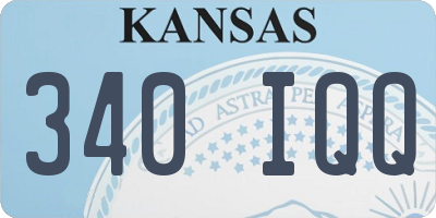 KS license plate 340IQQ