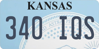 KS license plate 340IQS