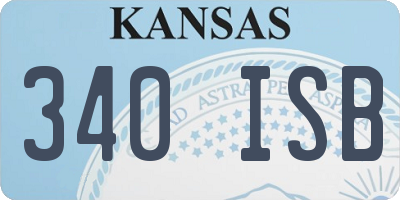 KS license plate 340ISB