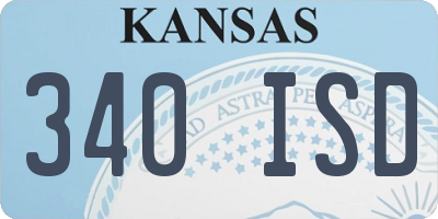 KS license plate 340ISD