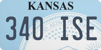 KS license plate 340ISE