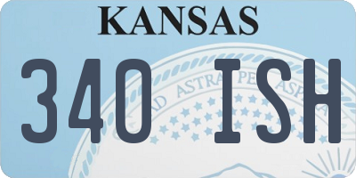 KS license plate 340ISH